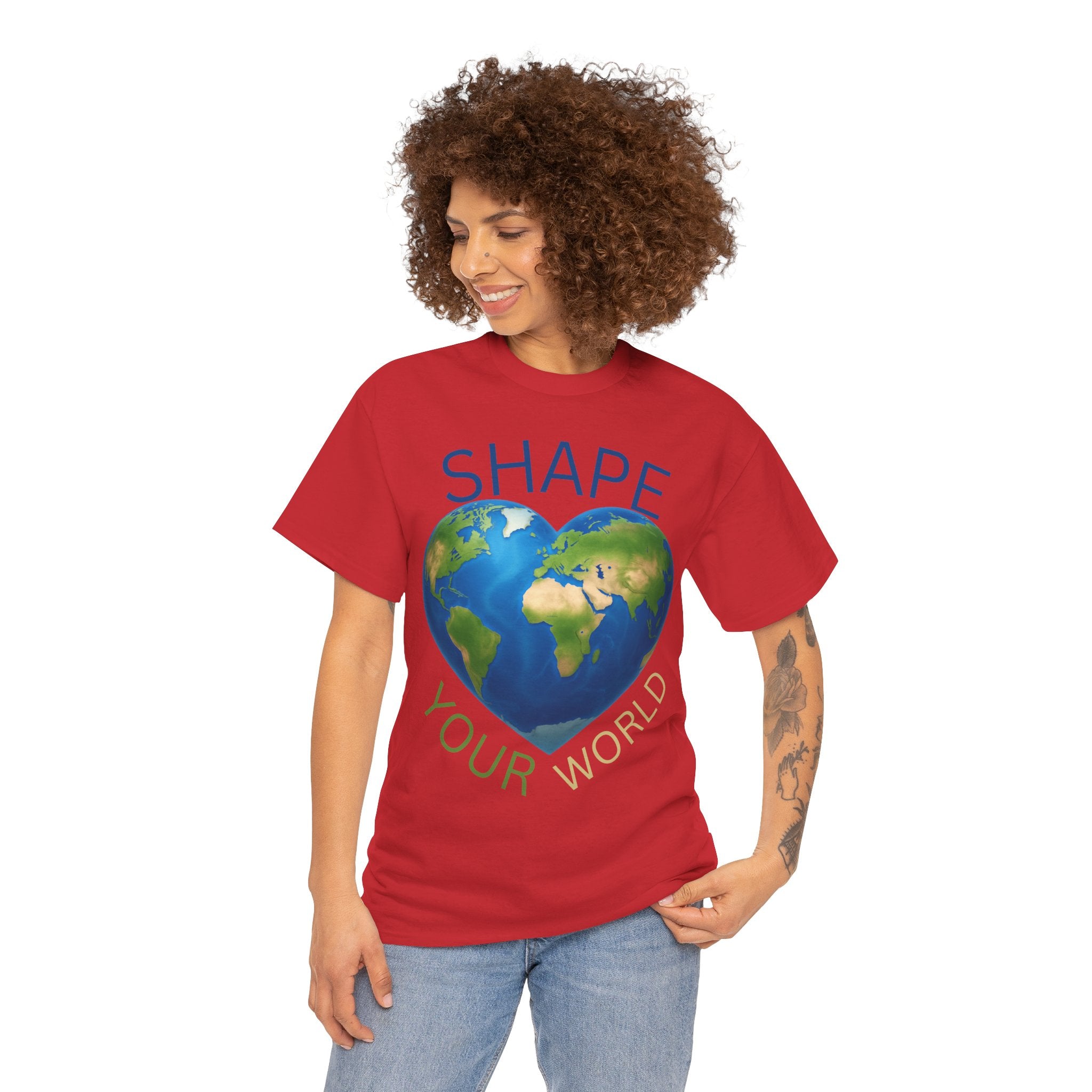🌍 Shape Your World. Read Heavy Tee