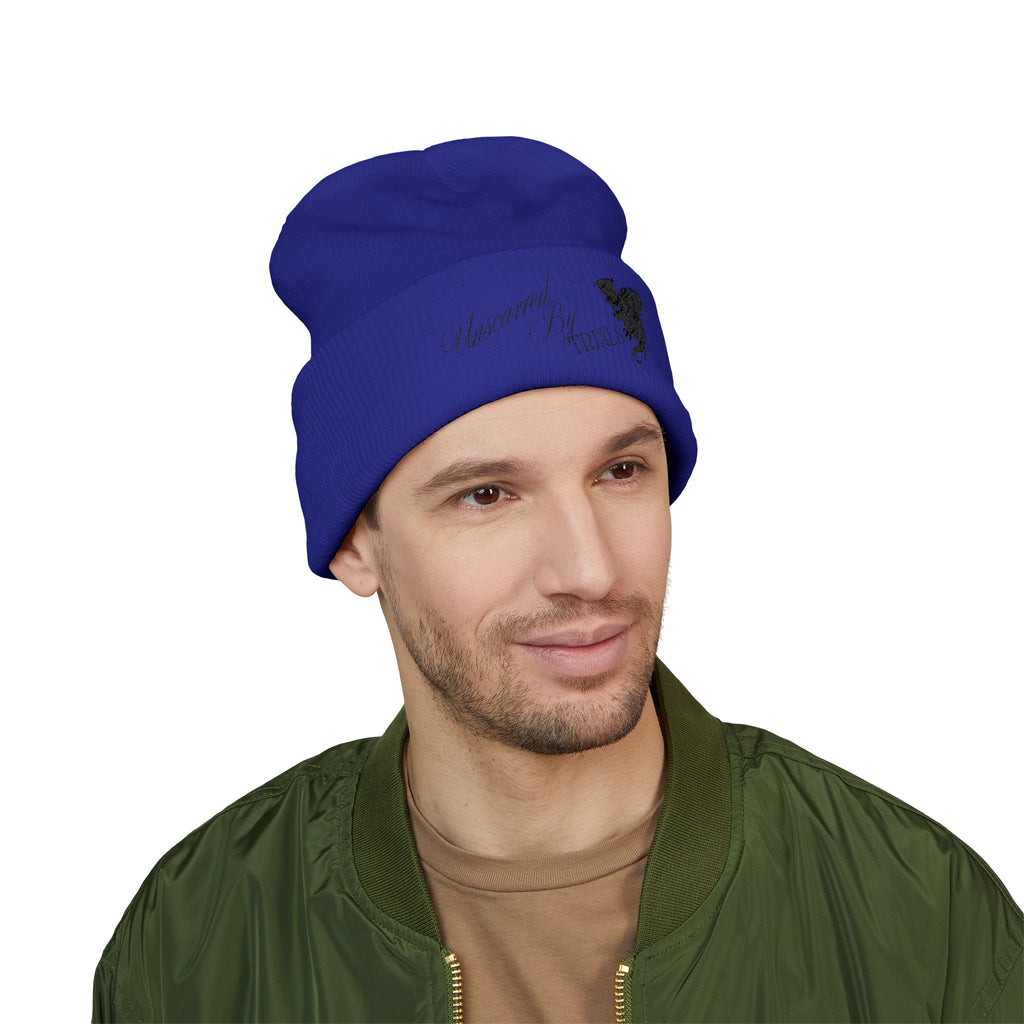 Embroidered Unscarred By Trials Beanie