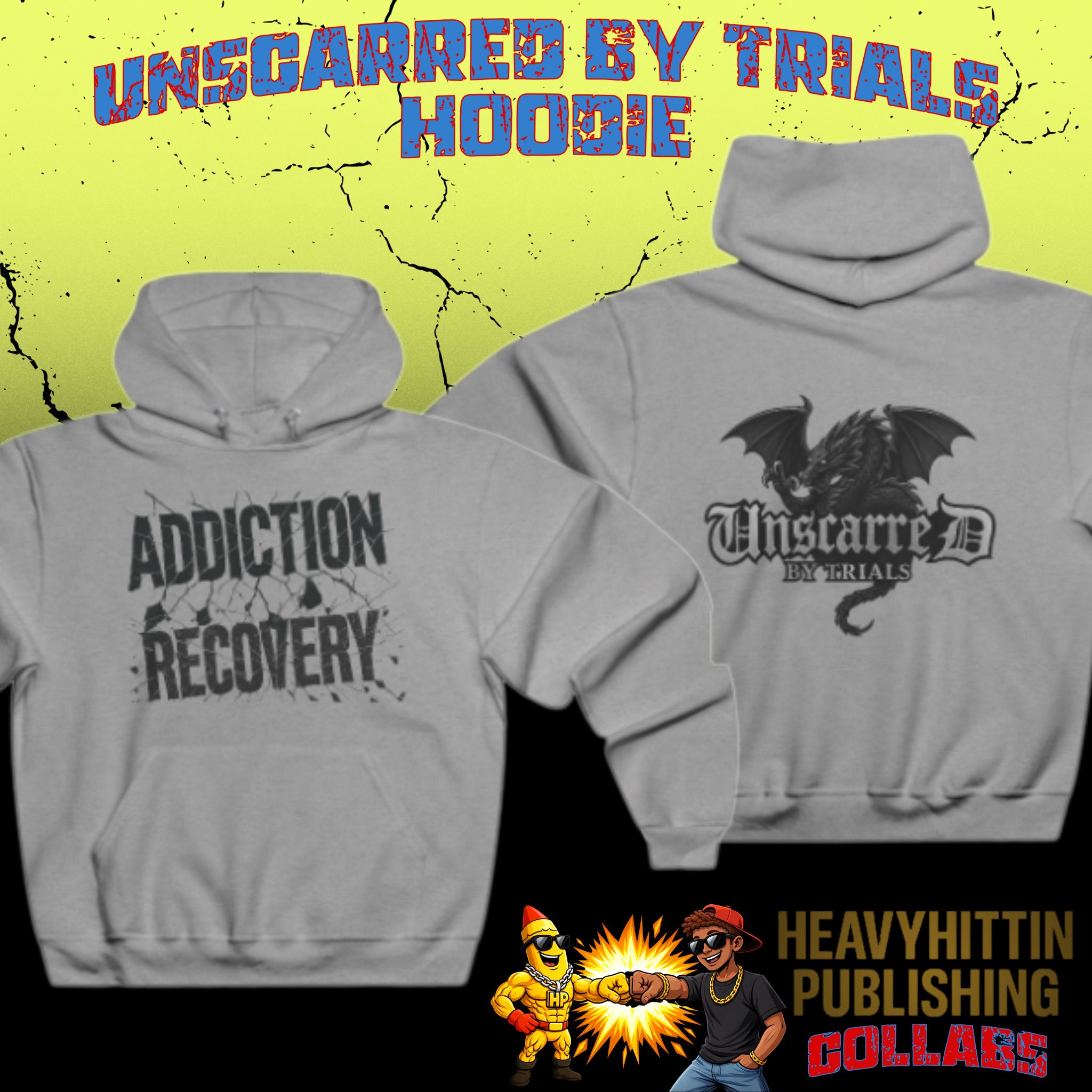 Unscarred by Trials Addiction Recovery Hoodie