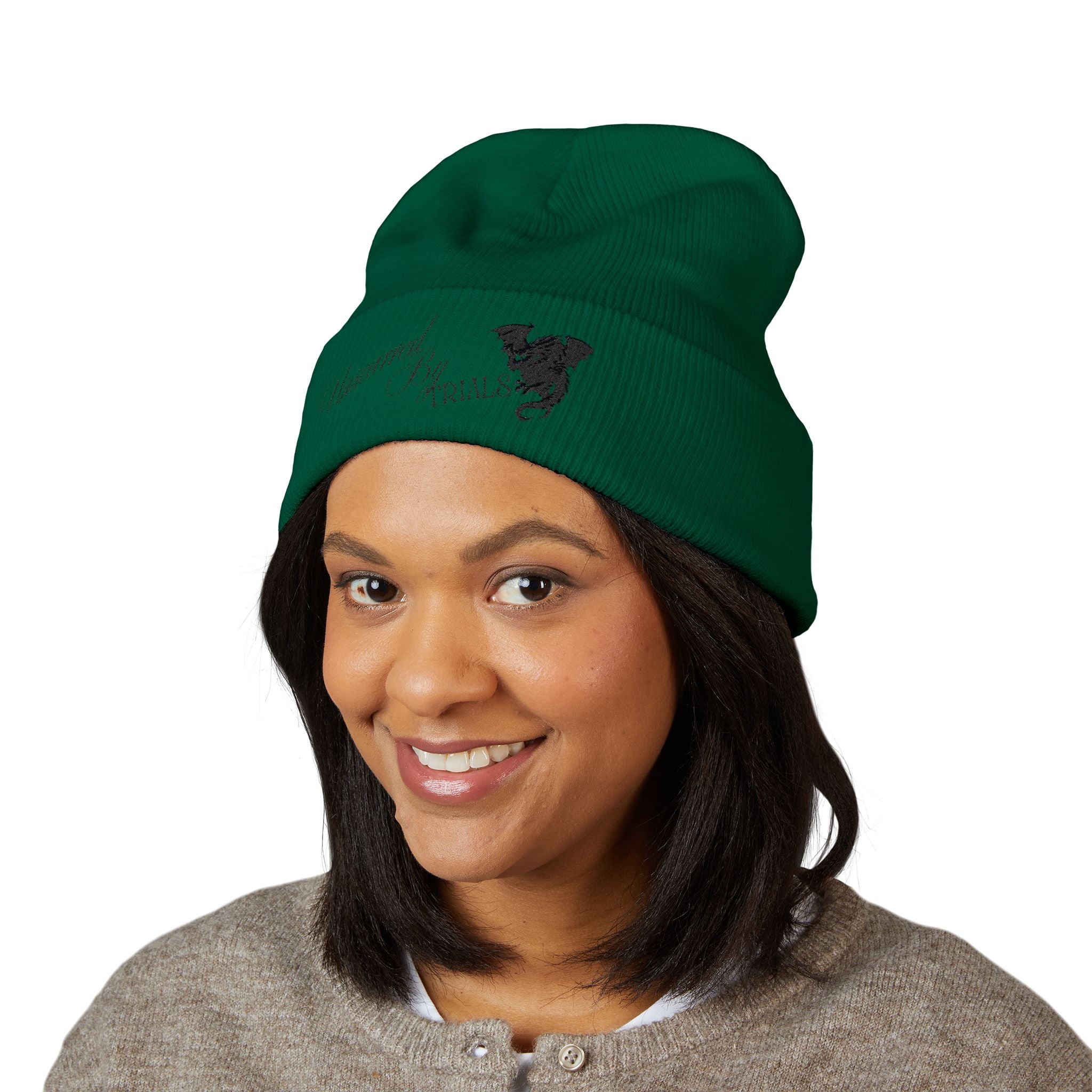 Embroidered Unscarred By Trials Beanie